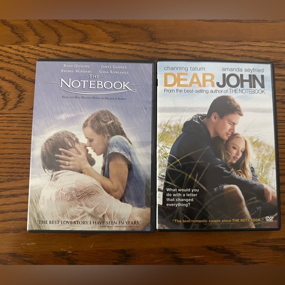 Nicholas Sparks DVD lot - The Notebook and Dear John